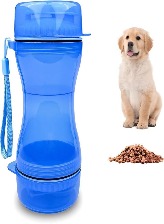 GION Pet Water Bottles Portable Leak-Proof Drinking Bottle, 2-in-1 Puppy Water Bottle, Dry Food for Dogs and Cats//Dog Water Cup with Feeder and Food Container Travel Pet Water Dispenser (1Pcs) - Image 1